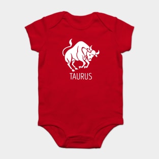 Astrological Zodiac Tee Shirts - Taurus the Bull Baby Bodysuit
